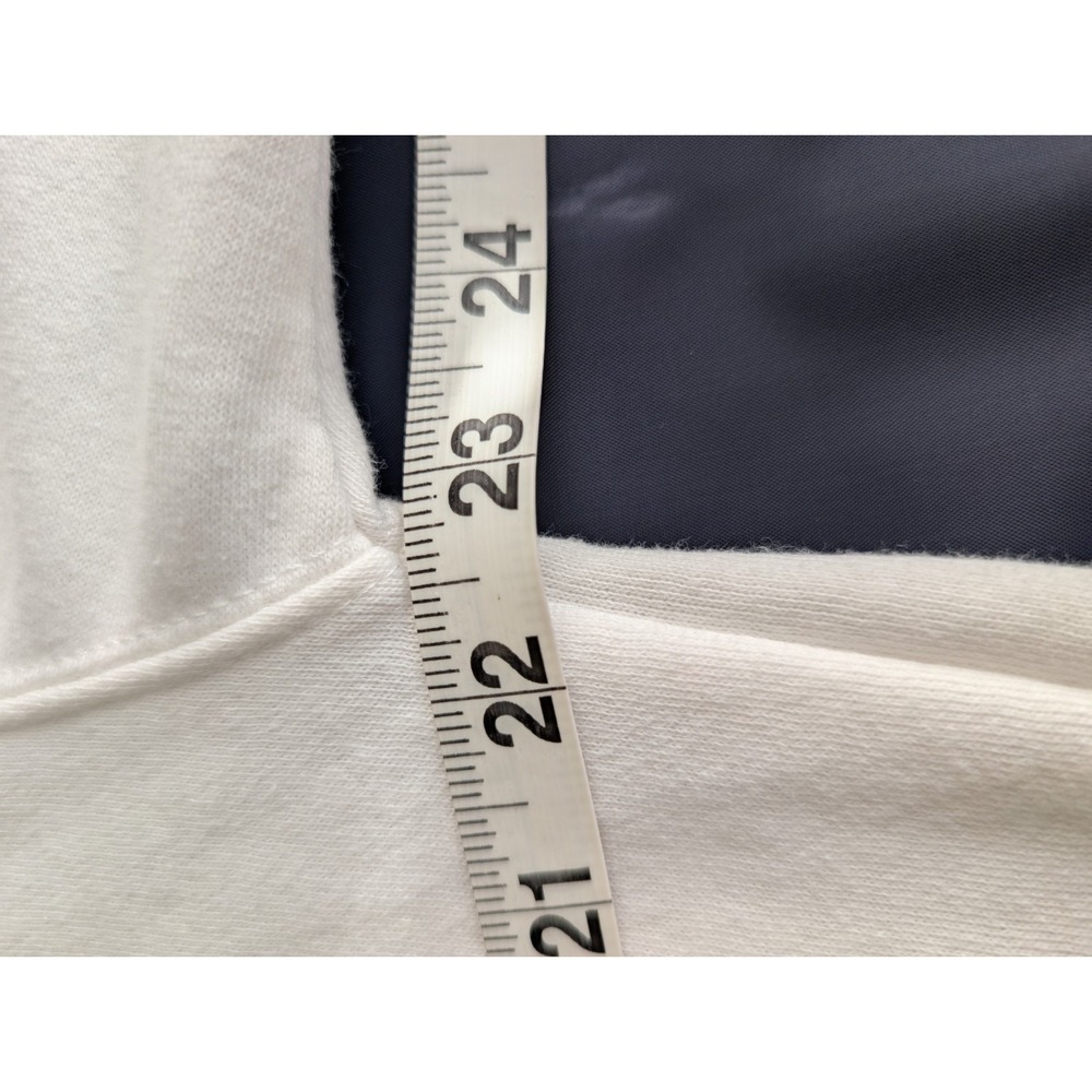 Reflex Women's S White Fleece Pullover Crewneck Sweatshirt Pink Bow Embroidered - Picture 6 of 7